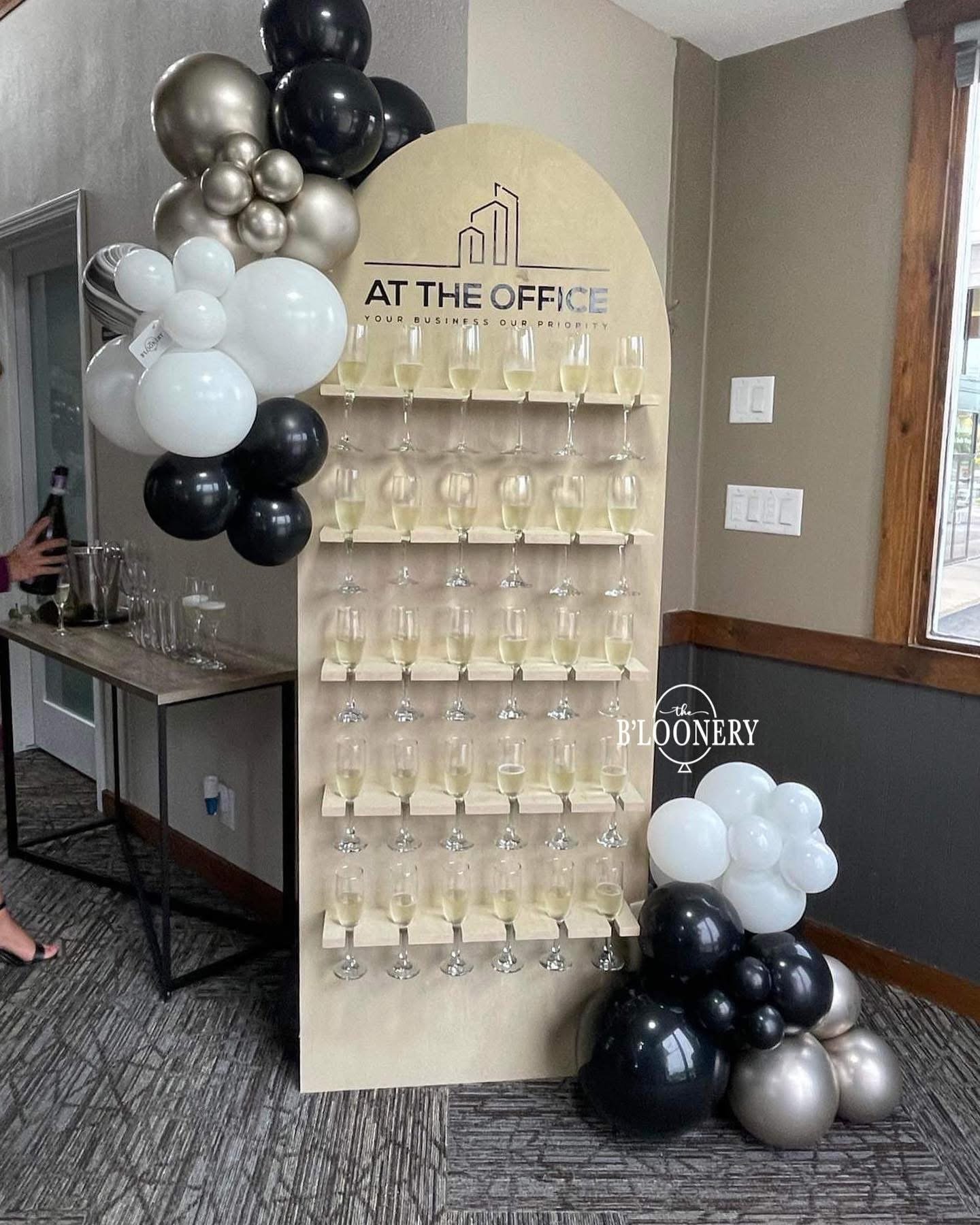 6ft Champagne Wall (glasses not included) - $145